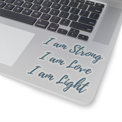I am Light Kiss-Cut Stickers