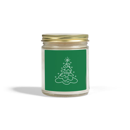 Holiday Christmas Tree Jar Candle Coconut Apricot Scented Candle (4oz & 9oz)