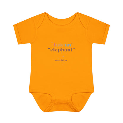 "I Ate an 'Elephant'" Infant Baby Rib Bodysuit