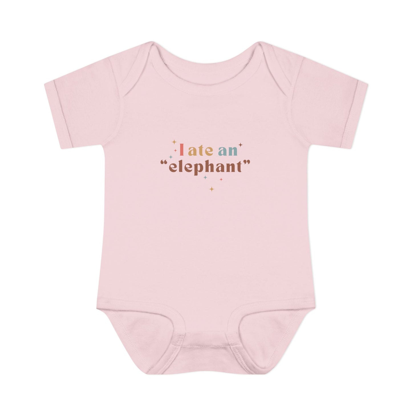 "I Ate an 'Elephant'" Infant Baby Rib Bodysuit