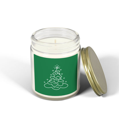 Holiday Christmas Tree Jar Candle Coconut Apricot Scented Candle (4oz & 9oz)