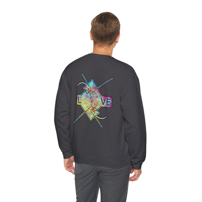 ‘LOVE’ Crewneck Sweatshirt  - Back Graphic