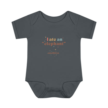 "I Ate an 'Elephant'" Infant Baby Rib Bodysuit