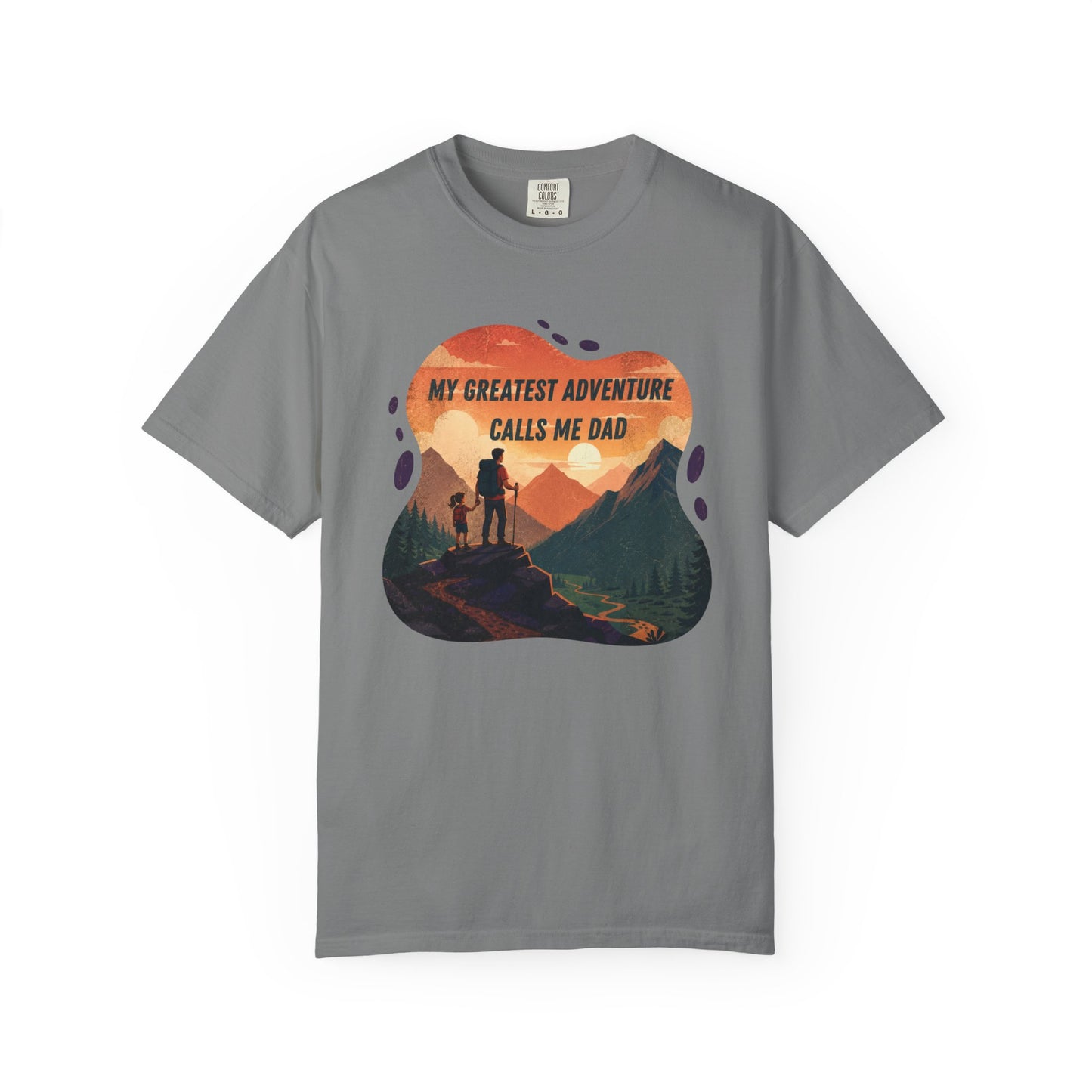 My Greatest Adventure Calls Me Dad T-shirt | Dad and Child Hiking Design